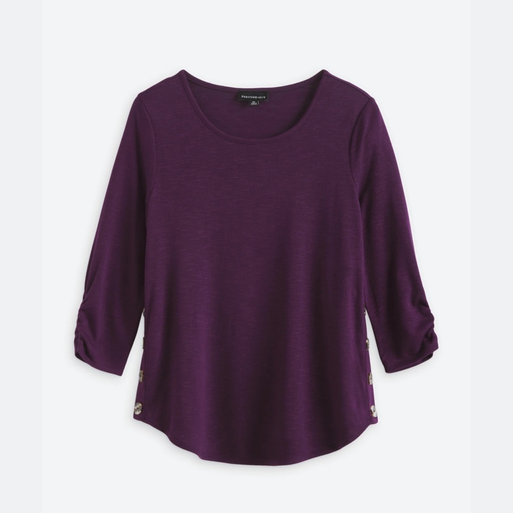 Women's Purple Top fortune and Ivy stitch fix